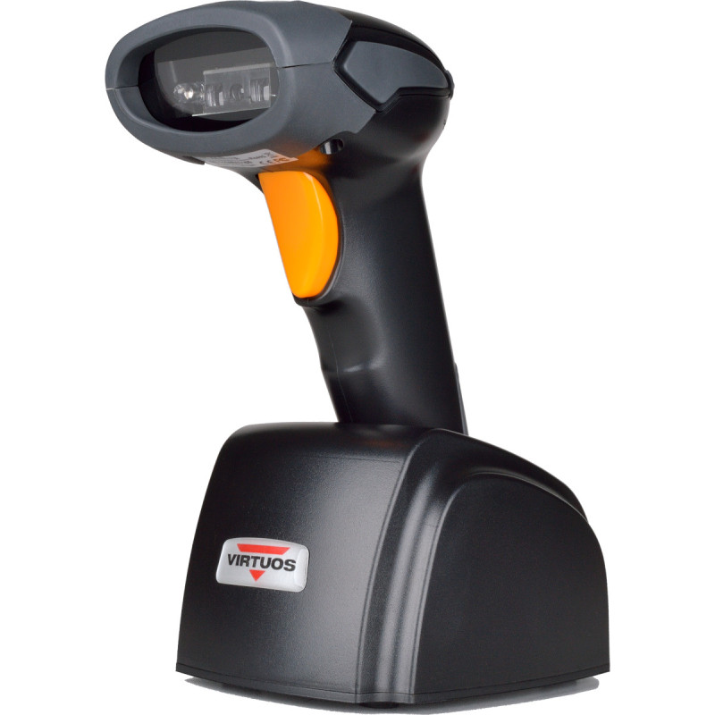 CCD čítačka Virtuos HW-311A, bezdrôtová, základňa, USB (klávesnica/RS-232 emulácia), čierna