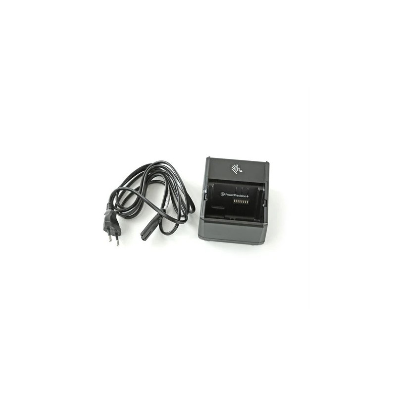 1 slot battery charger pre ZQ600, QLn a ZQ500 Series and EU power cord
