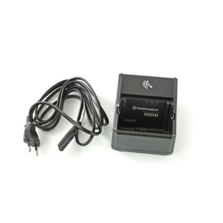 1 slot battery charger pre ZQ600, QLn a ZQ500 Series and EU power cord