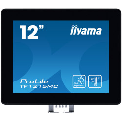 12'' iiyama TF1215MC-B1: IPS, XGA, capacitive, 10P, 540cd/m2, VGA, DP, HDMI, IP65, Ball Drop, čierny