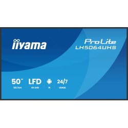 50'' iiyama LH5064UHS-B1AG:VA,4K UHD,Android, 24/7