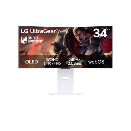 LG UltraGear/34GX90SA-W/34''/OLED/wQHD/240Hz/1ms/Blck-White/2R