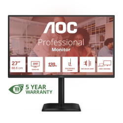AOC/Q27E4CV/27''/IPS/QHD/120Hz/4ms/Čierna/5R