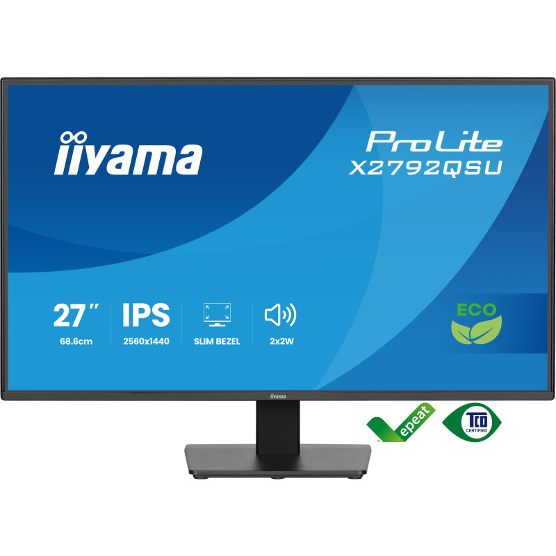 iiyama ProLite/X2792QSU-B1/27''/IPS/QHD/120Hz/3ms/Čierna/3R
