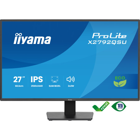 iiyama ProLite/X2792QSU-B1/27''/IPS/QHD/120Hz/3ms/Čierna/3R