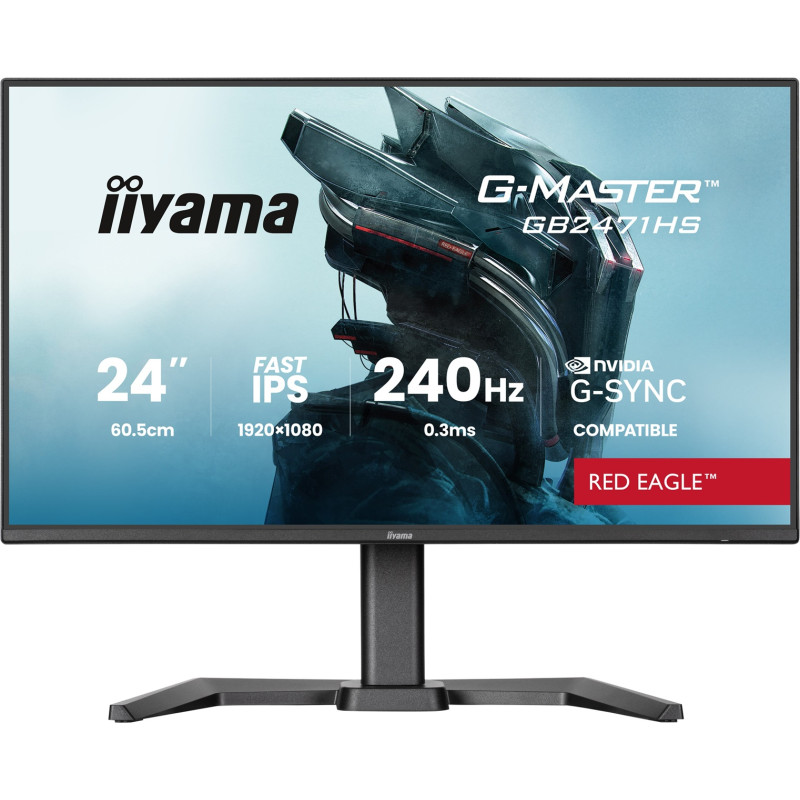 iiyama G-Master/GB2471HS-B1/23,8''/IPS/FHD/240Hz/0,3ms/Čierna/3R