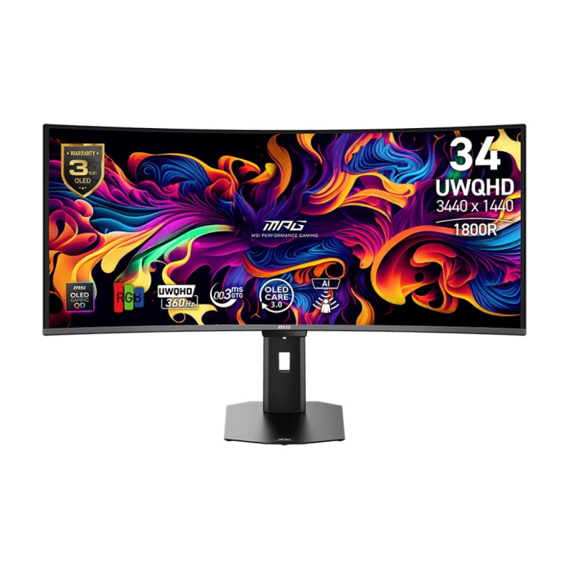 MSI MPG/341CQR QD-OLED X36/34''/QD-OLED/wQHD/360Hz/0,03ms/Čierna/3R