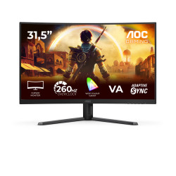 AOC Gaming/C32G42ZE/31,5''/VA/FHD/260Hz/0,3ms/Čierna/3R