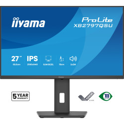 iiyama ProLite/XB2797QSU-B1/27''/IPS/QHD/75Hz/1ms/Čierna/5R
