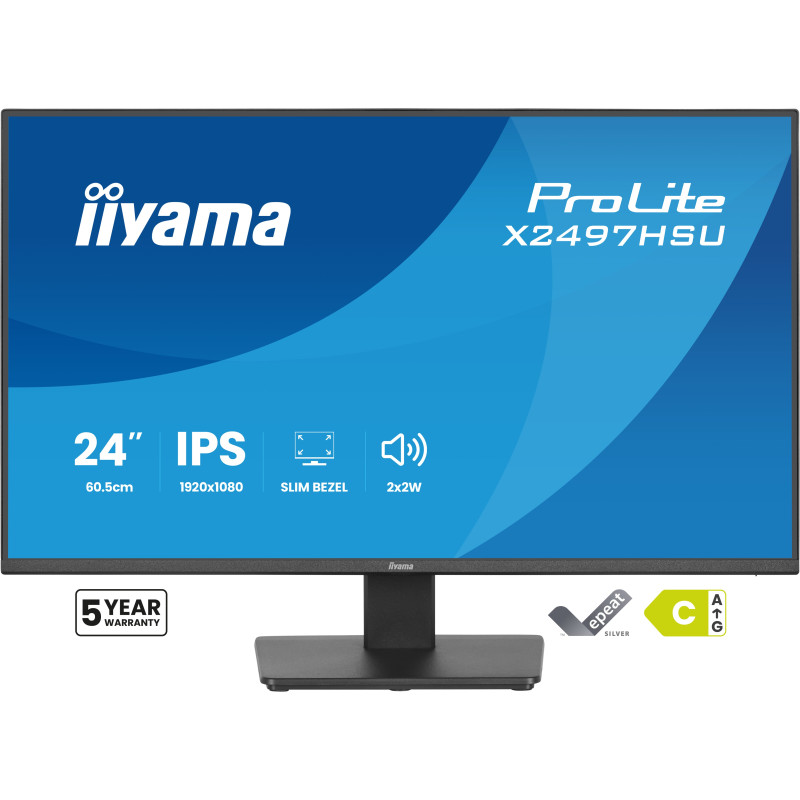 iiyama ProLite/X2497HSU-B1/23,8''/IPS/FHD/120Hz/4ms/Čierna/5R