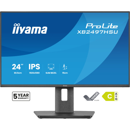 iiyama ProLite/XB2497HSU-B1/23,8''/IPS/FHD/120Hz/4ms/Čierna/5R