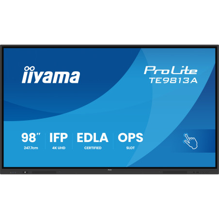 98'' iiyama TE9813A-B2AG: IPS, 4K, 40P, EDLÁ