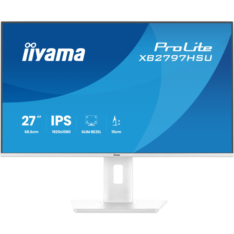 iiyama ProLite/XB2797HSU-W1/27''/IPS/FHD/120Hz/1ms/Biela/5R