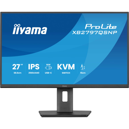 iiyama ProLite/XB2797QSNP-B1/27''/IPS/QHD/75Hz/1ms/Čierna/5R