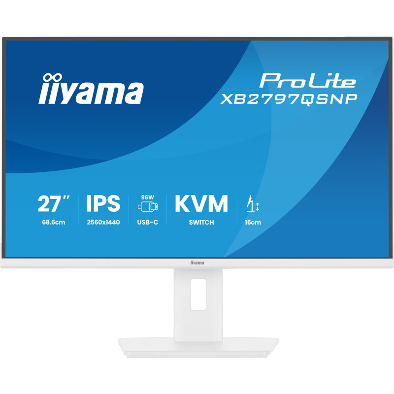 iiyama ProLite/XB2797QSNP-W1/27''/IPS/QHD/75Hz/1ms/Biela/5R