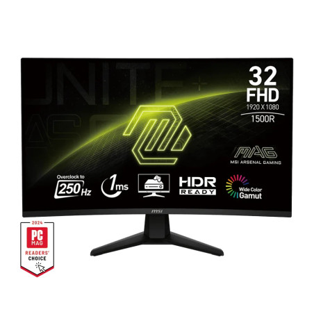 MSI MAG/32C6X/31,5''/VA/FHD/250Hz/1ms/Čierna/3R