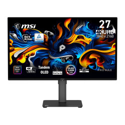 MSI PRO MAX/271UPX12G/26,5''/QD-OLED/4K UHD/120Hz/0,03ms/Čierna/3R