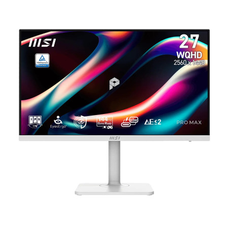 MSI PRO MAX/271QPHW E14/27''/IPS/QHD/144Hz/1ms/Čierna/3R