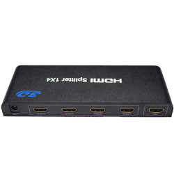 HDMI 1.4a splitter 1-4 portov kovový, 3D, FullHD