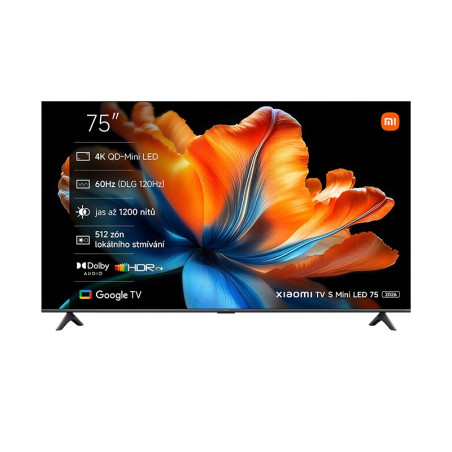 Xiaomi/TV S Mini LED 75 2026/75''/4K UHD/Sivá