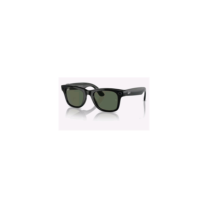 Meta Ray-Ban Wayfarer, AI okuliare, Shiny Black, G15 Green