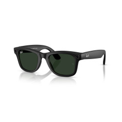 Meta Ray-Ban Gen1 Wayfarer - Matte Black/Clear to Graphite Green Transitions (Large)