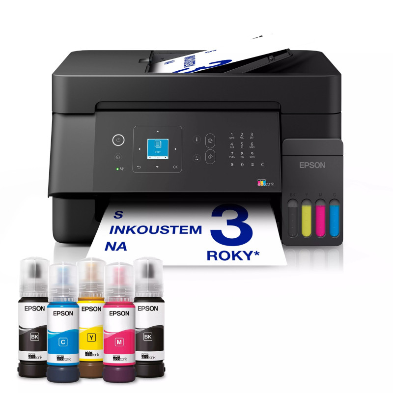 Epson EcoTank/L5390/Tlač/Ink/A4/LAN/WiFi/USB