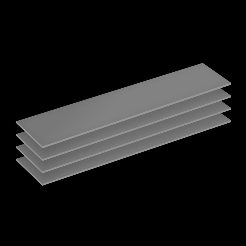 ARCTIC Thermal pad TP-4 (120x20mm, 0.5mm - 4 Pack) - prémiová teplovodivá podložka pod chladič balený