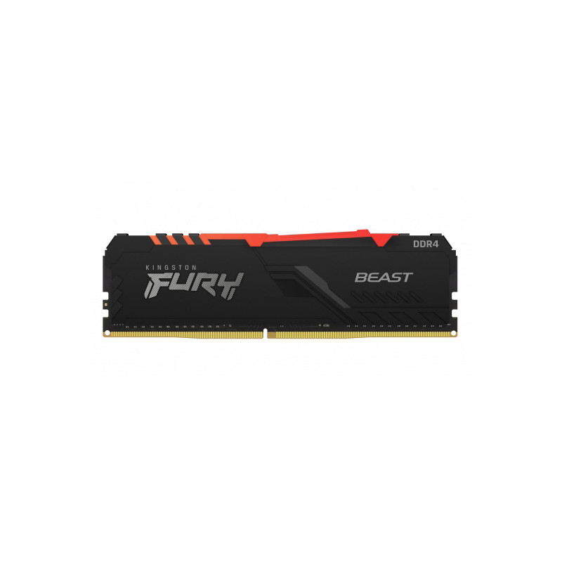 Kingston FURY Beast/DDR4/16GB/3200MHz/CL16/1x16GB/RGB/Black