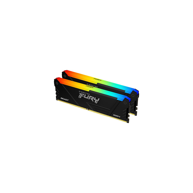 Kingston FURY Beast/DDR4/32GB/3200MHz/CL16/2x16GB/RGB/Black