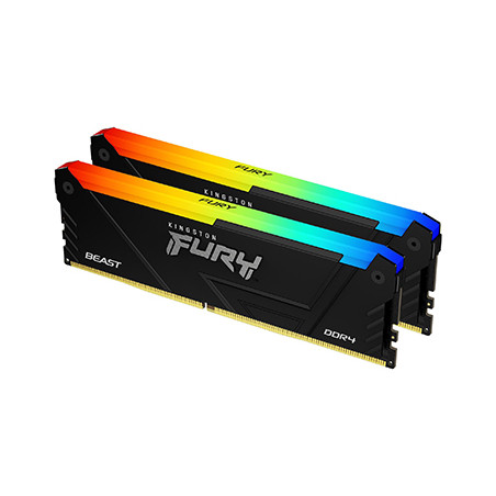 Kingston FURY Beast/DDR4/32GB/3200MHz/CL16/2x16GB/RGB/Black