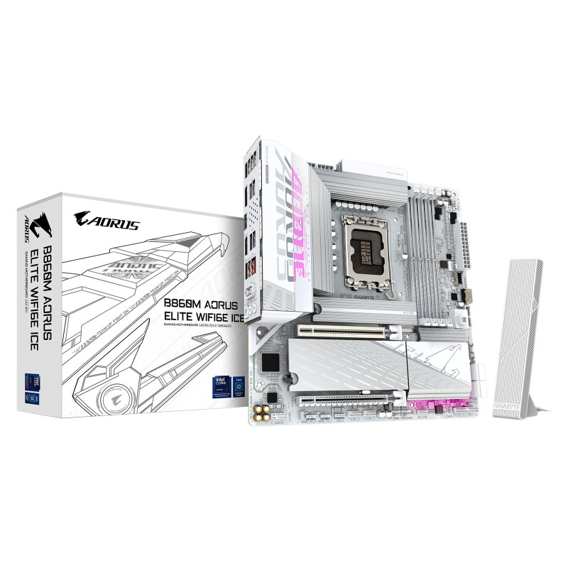 GIGABYTE B860 AORUS ELITE WIFI6E ICE/LGA 1851/mATX