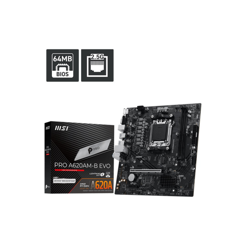 MSI PRO A620AM-B EVO/AM5/mATX