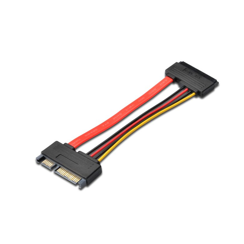 Predlžovací SATA 22pin, dáta + napájanie, 15cm