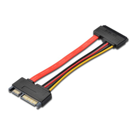 Predlžovací SATA 22pin, dáta + napájanie, 15cm