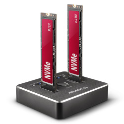 AXAGON ADSA-M2C, USB-C 10Gbps dokovacia stanica pre 2× M.2 NVMe SSD s funkciou klonovania