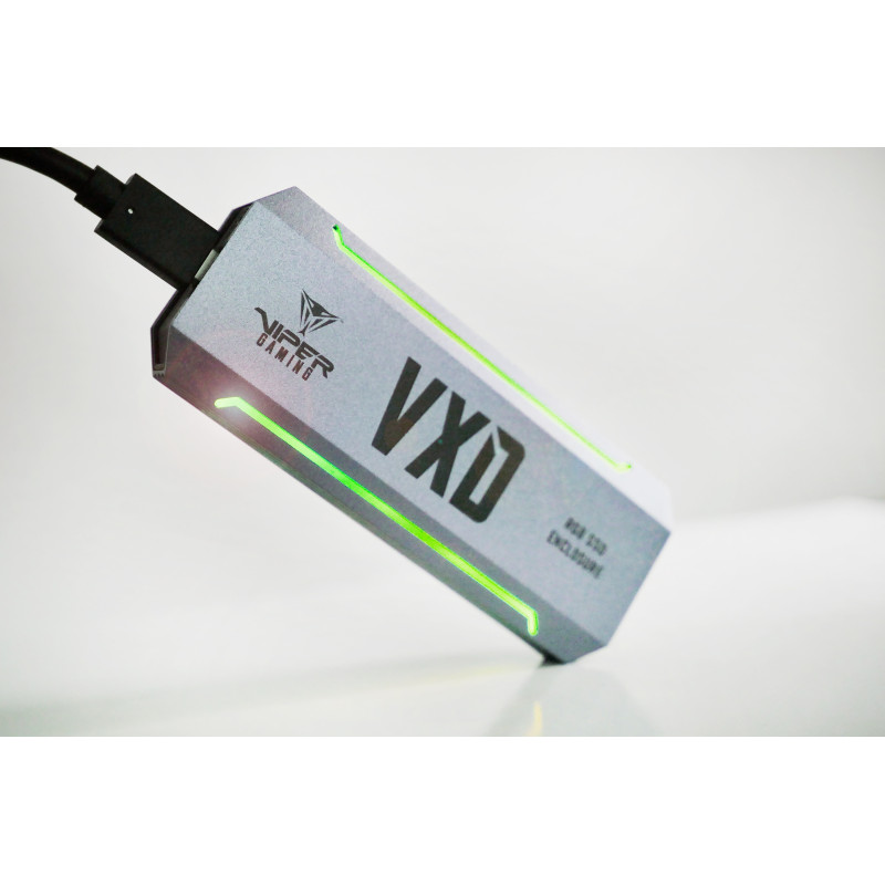 Patriot VXD externý box USB 3.2 M.2 NVMe SSD RGB