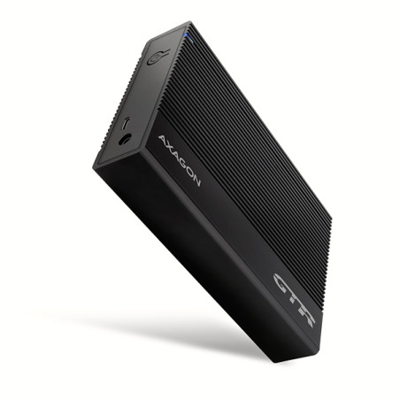 AXAGON EE35-GTR, USB-C 5Gbps - SATA 6G 3.5'' RIBBED box, čierny