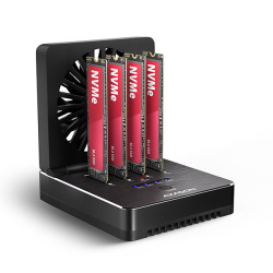 AXAGON ADSA-M2C44, USB4 dokovacia stanica pre 4× M.2 NVMe SSD s funkciou klonovania