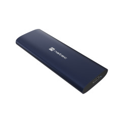 Externý box pre SSD Natec RHINO M.2 NVME LITE USB-C 3.2 GEN 2, hliníkové telo, STEEL NAVY