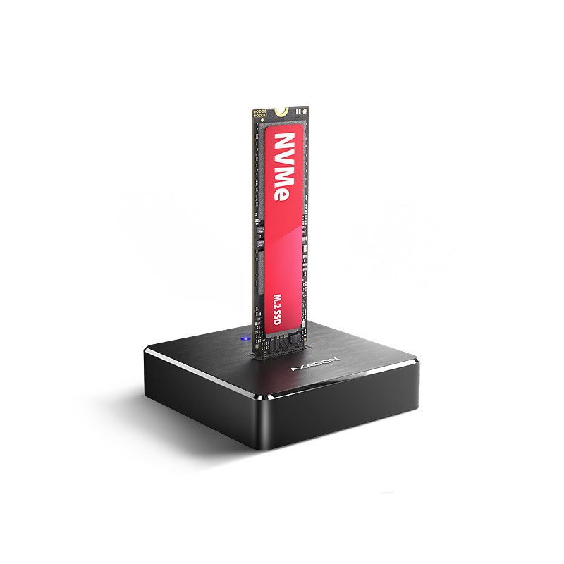AXAGON ADSA-M2C11, USB-C 10Gbps dokovacia stanica pre 1× M.2 NVMe/SATA SSD