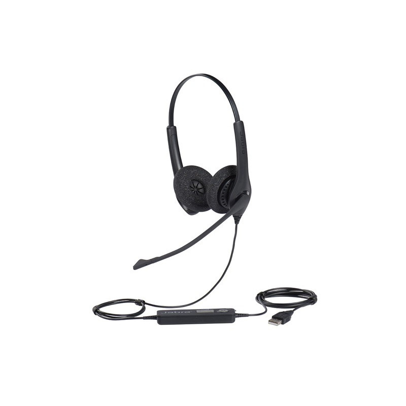 Jabra BIZ 1500/Stereo/USB/Drôt/Čierna
