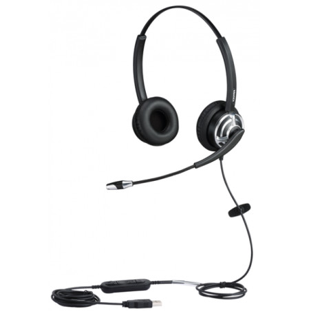 WELL Mairdi MRD-805D USB, náhlavka dvojušná (USB s ovládaním hlasitosti)