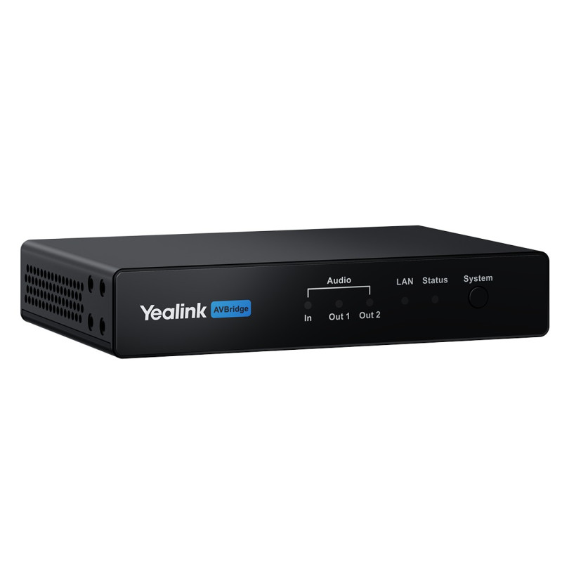 Yealink AVBridge, kompaktný audio box a extender A/V signálu, AES67 a Dante