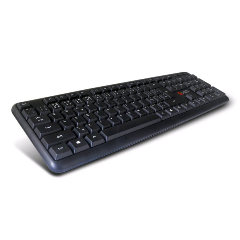 C-TECH KB-102/PS/2/ CZ- SK layout/Čierna