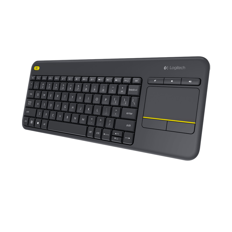 Logitech K400 plus/Bezdrôtová USB/ CZ- SK layout/Čierna
