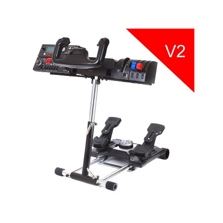 Wheel Stand Pro DELUXE V2, stojan na joystick a pedále Saitek Pro Rudder, Pro Flight Yoke System