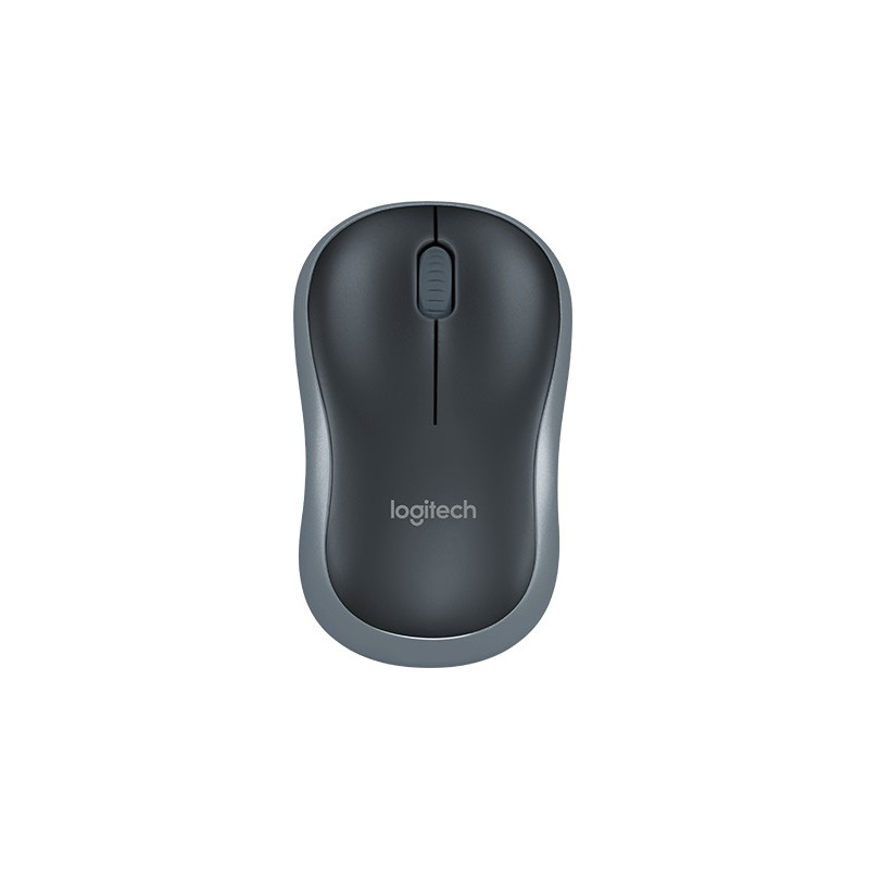 Logitech M185 nano/Kancelárska/Optická/1 000 DPI/Bezdrôtová USB/Šedá