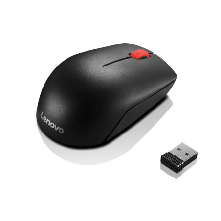 Lenovo Essential/Cestovná/Optická/1 000 DPI/Bezdrôtová USB/Čierna