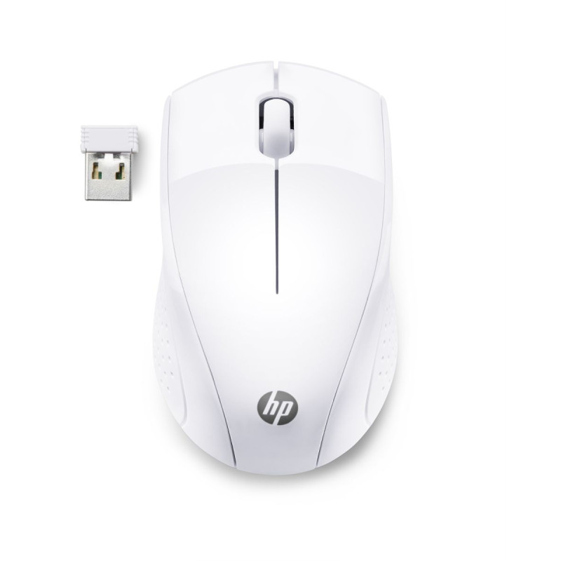 HP 220/Ergonomická/Optická/1 600 DPI/Bezdrôtová USB/Biela